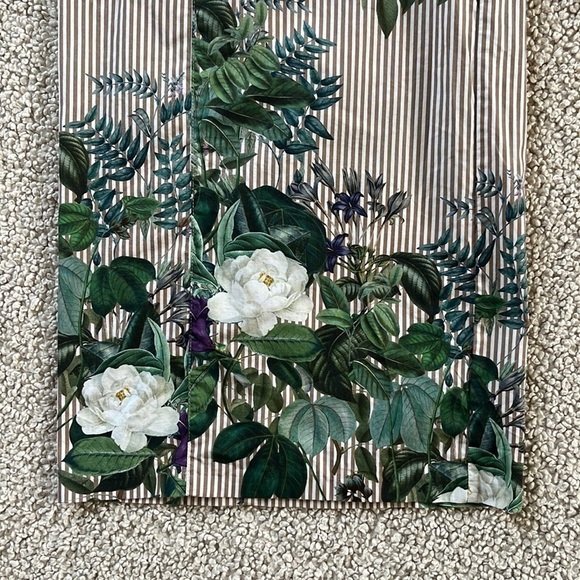 ZARA Floral Stripe Print Culottes Small - Picture 9 of 15